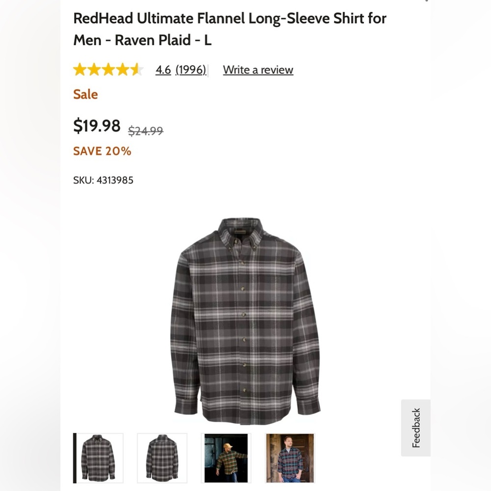 Redhead flannel - Picture 7 of 7